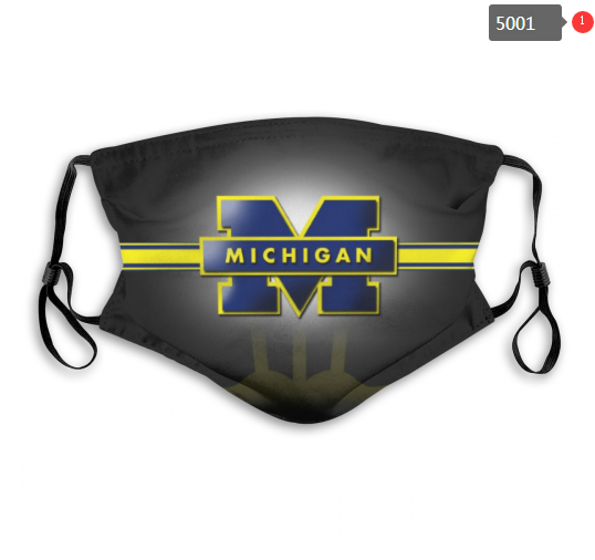 NCAA Michigan Wolverines #14 Dust mask with filter->ncaa dust mask->Sports Accessory